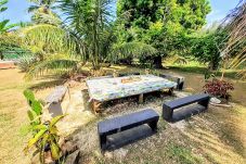 The outdoor kitchen